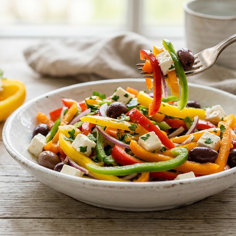 Bonte paprika salade