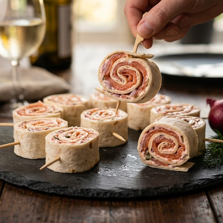Borrelhap wrap-zalm