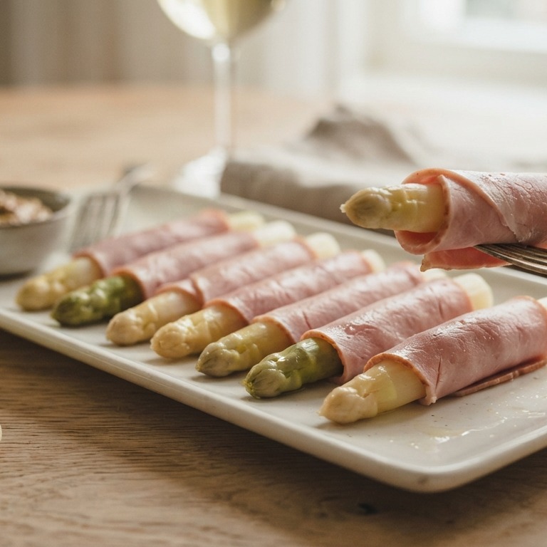 Borrelhapje ham asperges