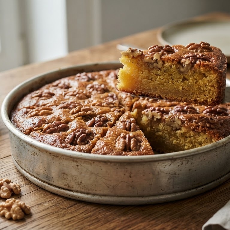 Boterkoek met walnoten