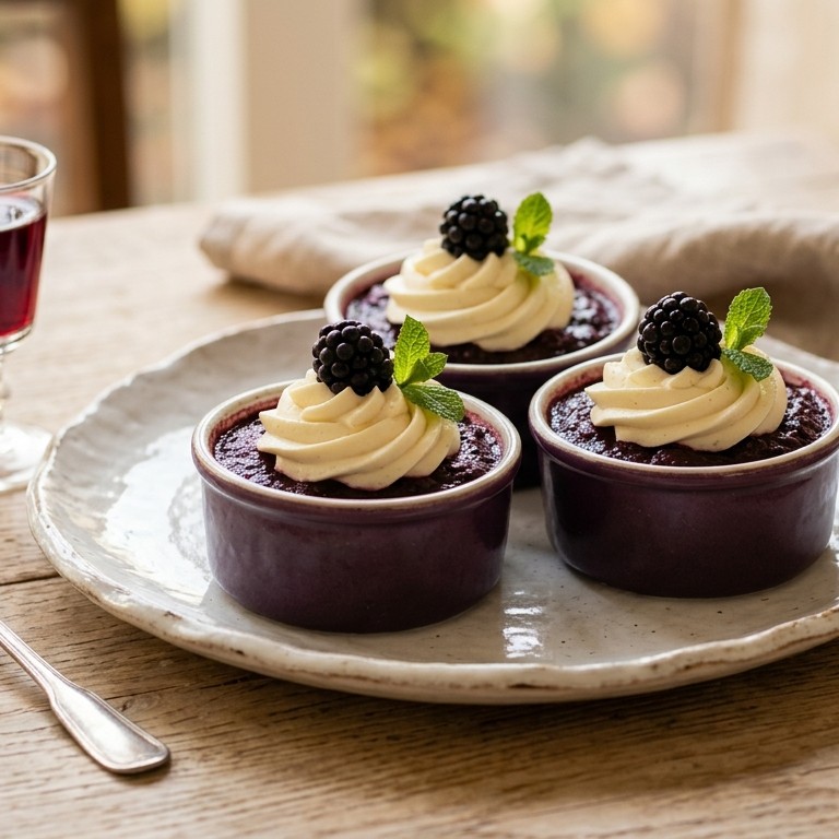 Bramenpuree met vanilleroom