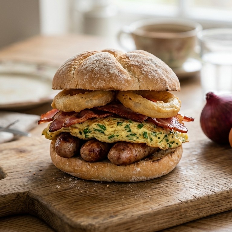 Breakfast burger