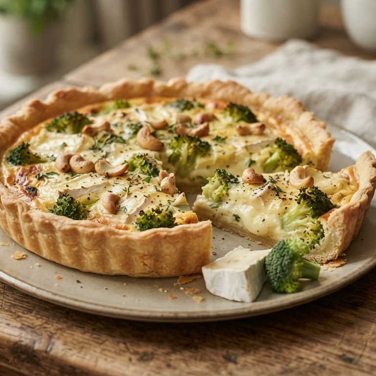 Broccoli brie taart