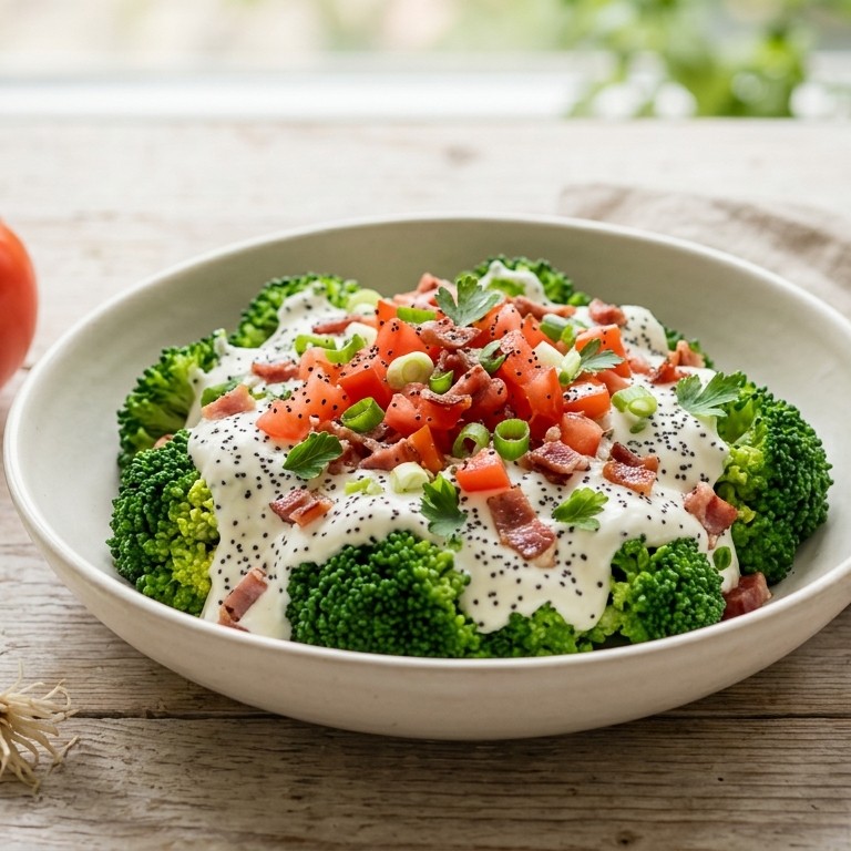 Broccoli met yoghurtsaus
