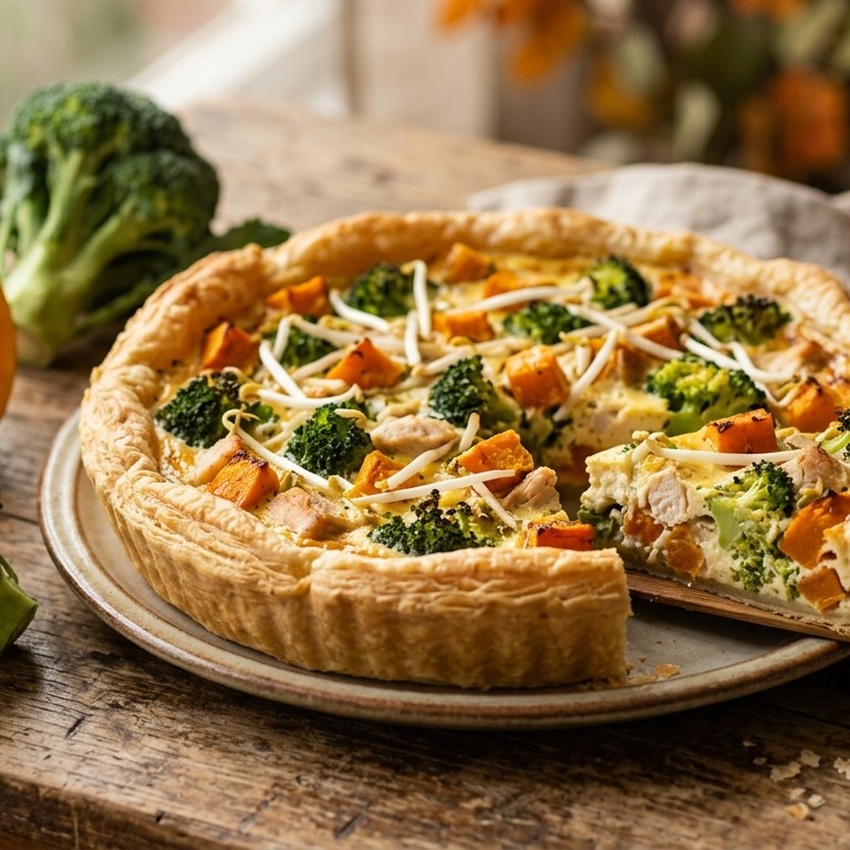 Broccoli-taugé-pompoentaart
