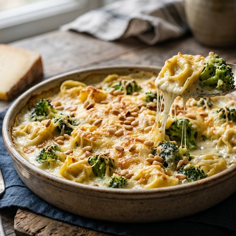 Broccoli-tortellini-gratin
