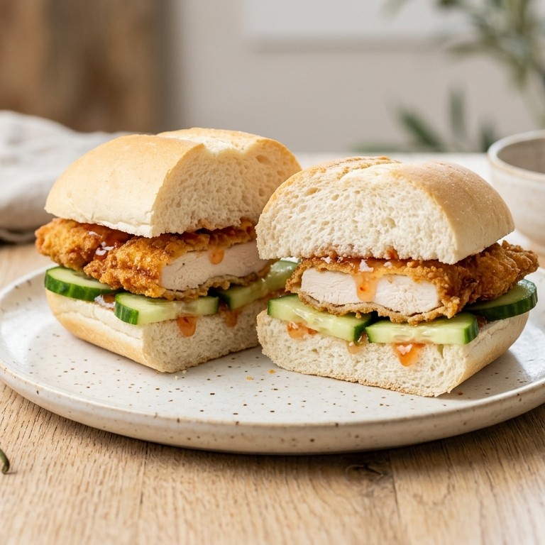 Broodje gebakken kipfilet