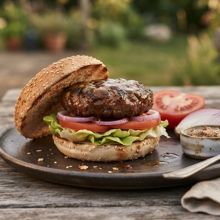 Broodje hamburger met.....