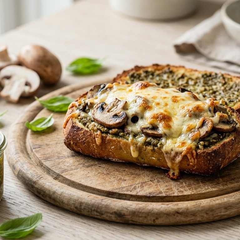 Broodje kaas pesto