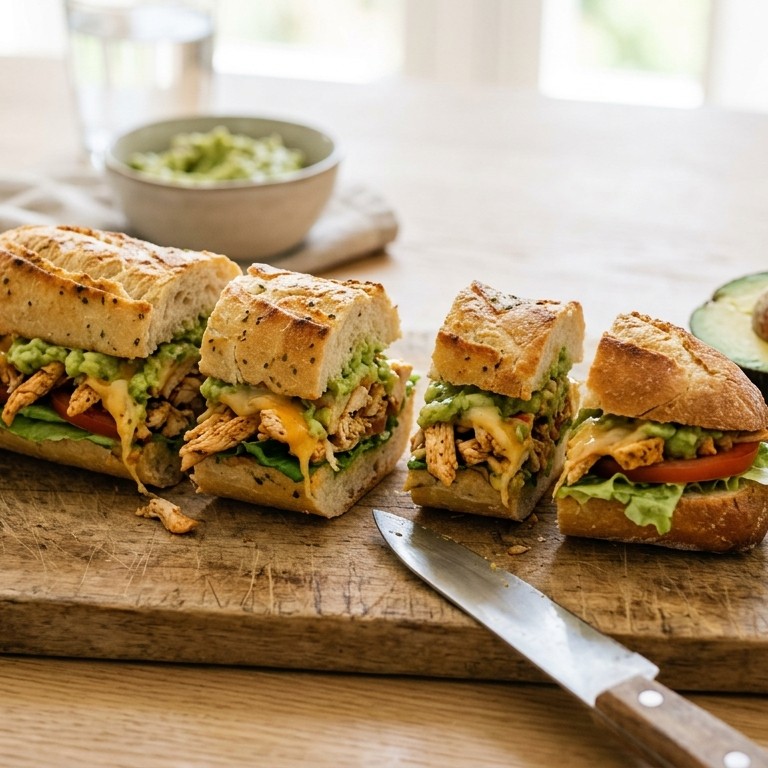 Broodje kip guacamole