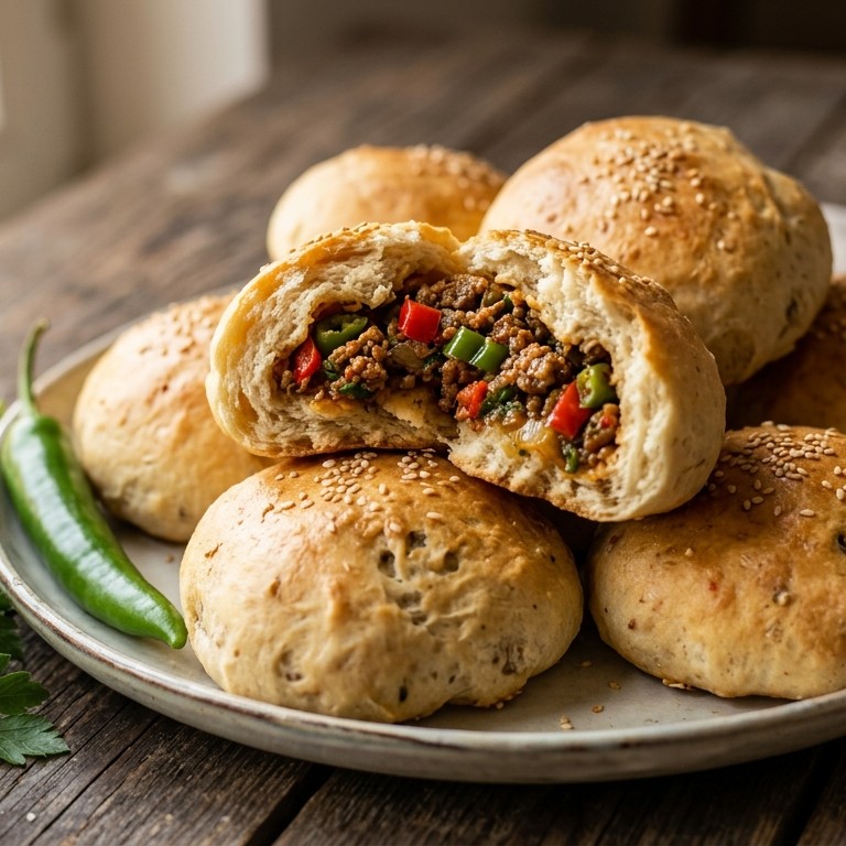 Broodjes met gehaktvulling