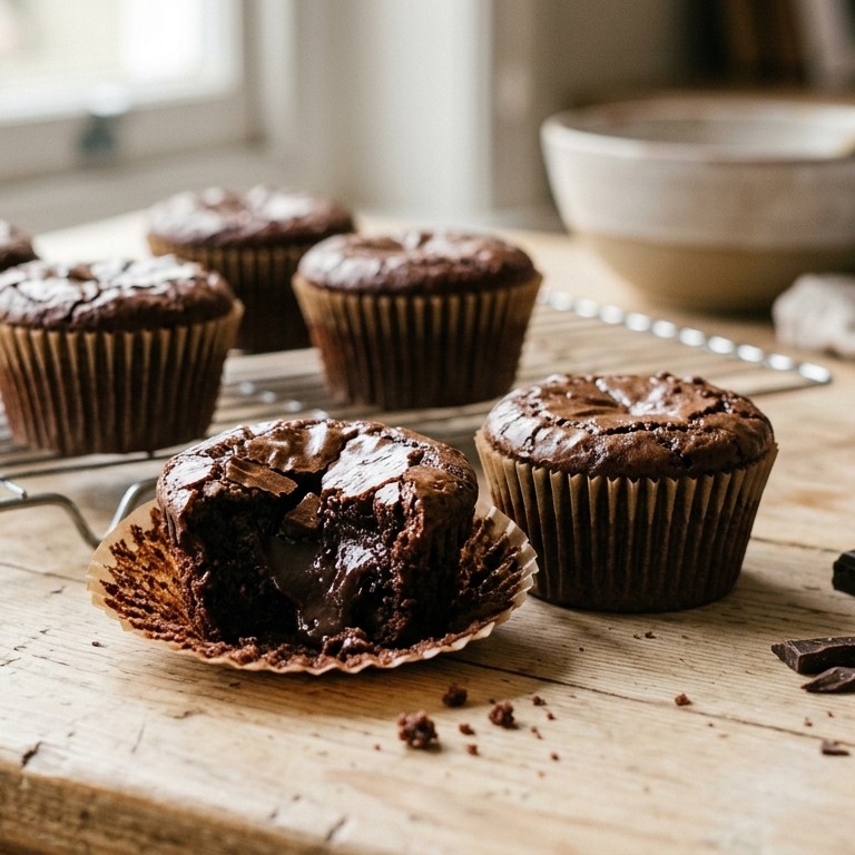 Brownie cupcake