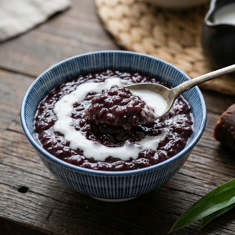 Bubur Ketan Itam (zwarte kleefrijst)