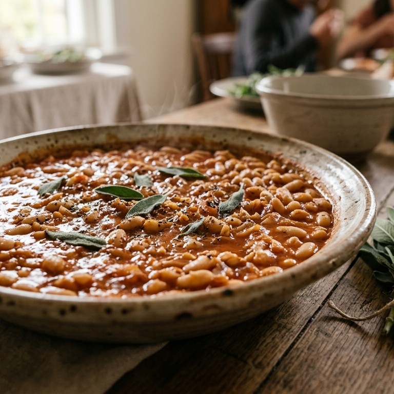 Buffet- witte bonen in tomatensaus