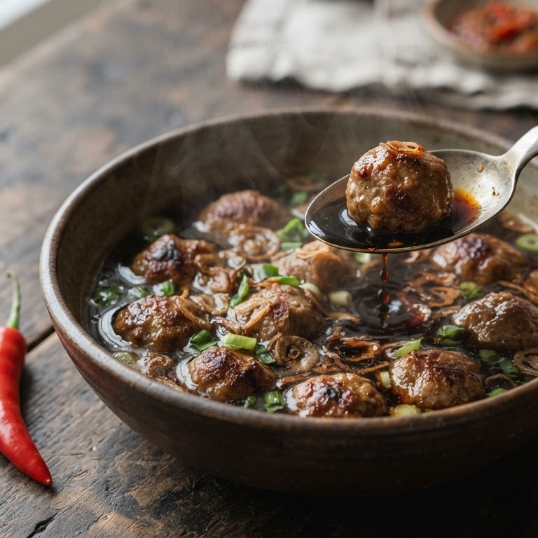Cah Babi (Gehaktballetjes met bouillon)