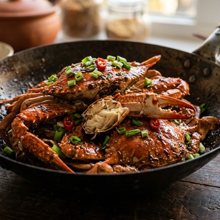 Cah Kepiting (krab in een sausje)