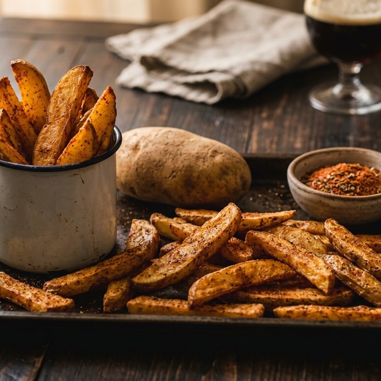 Cajun frites uit de oven