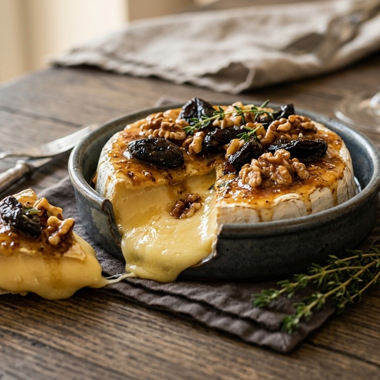 Camembert met honing mosterd