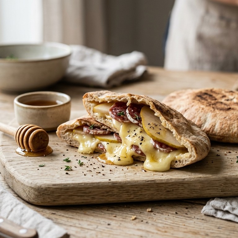 Camembertbroodjes met peer