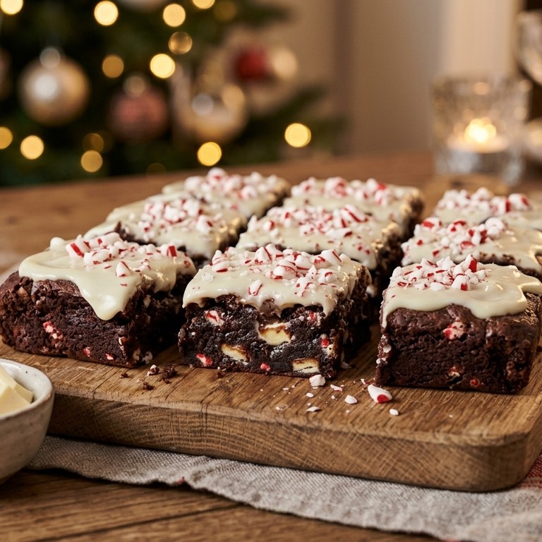 Candy Cane Brownies