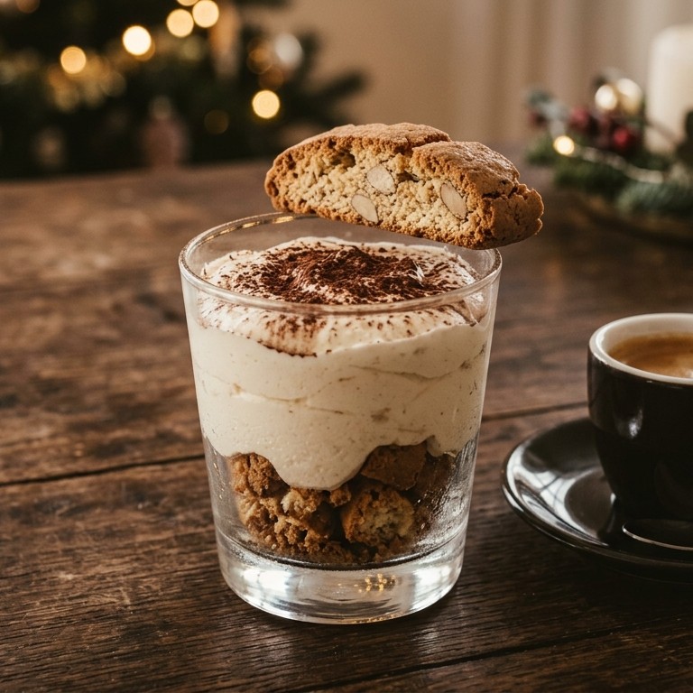 Cappuccinocrème met cantuccini