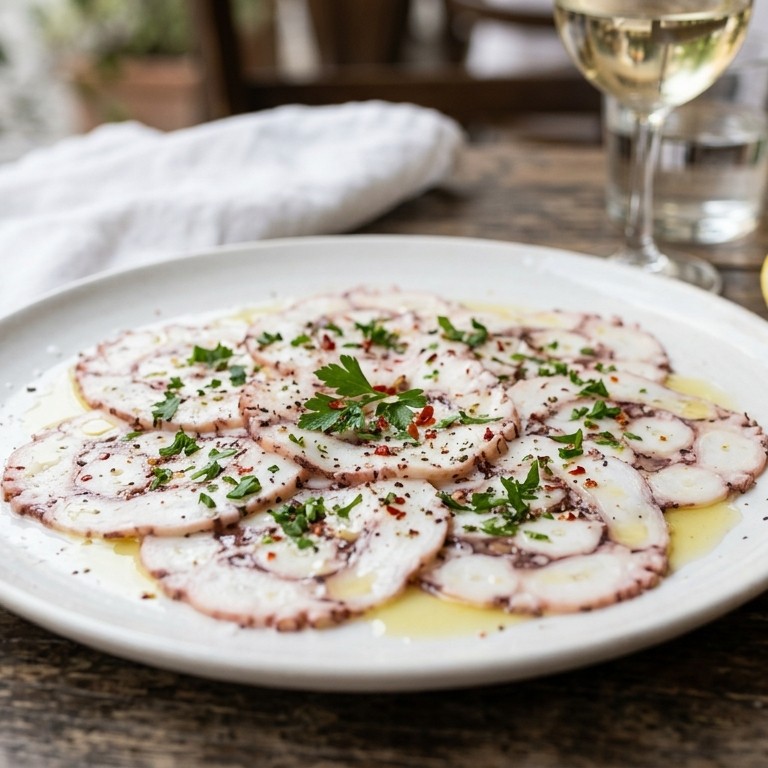 Carpaccio di pulpo