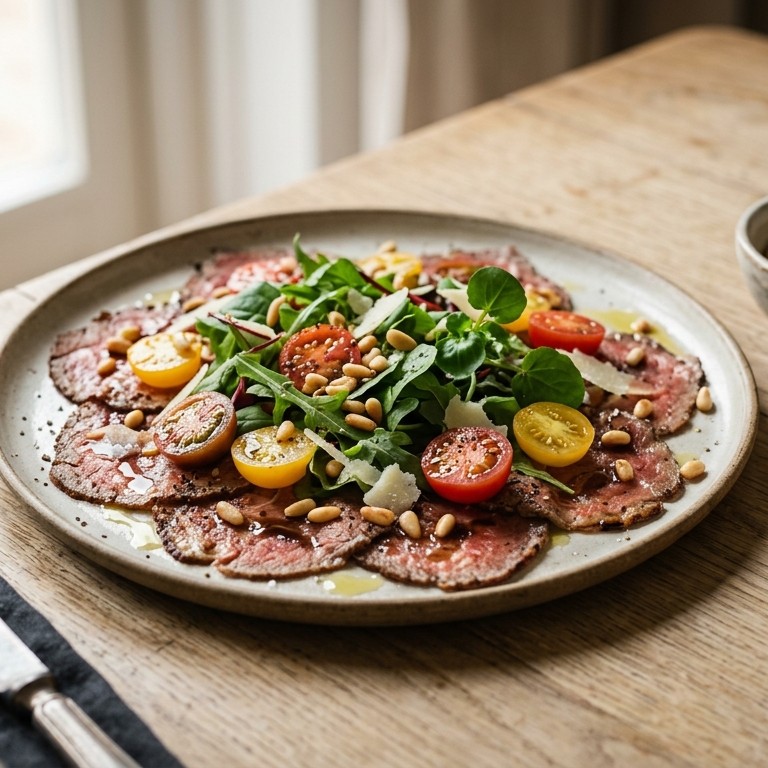 Carpaccio met tomaatjes