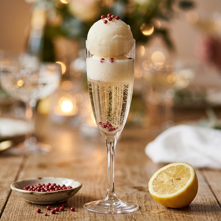 Champagne sorbet