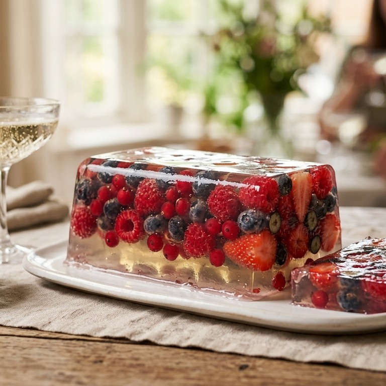 Champagne-Zomervruchten terrine