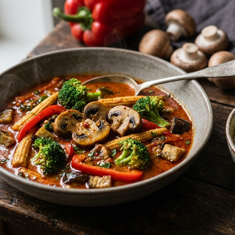 Champignon-groentecurry