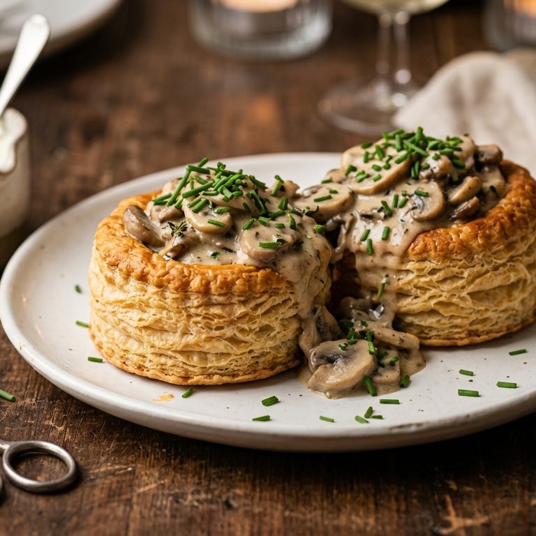 Champignonragout in een bakje