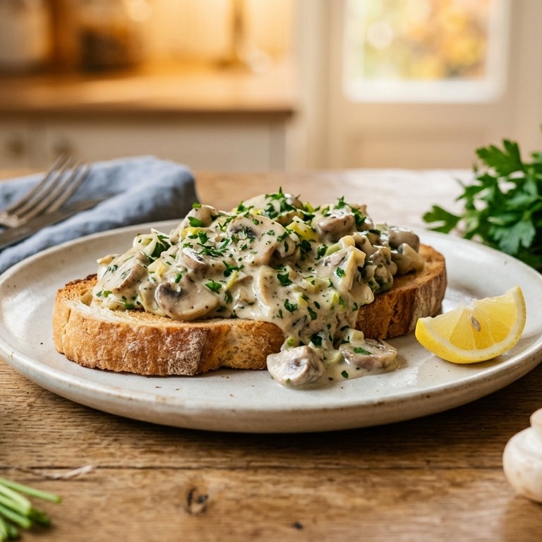 Champignonragout met tuinkruiden
