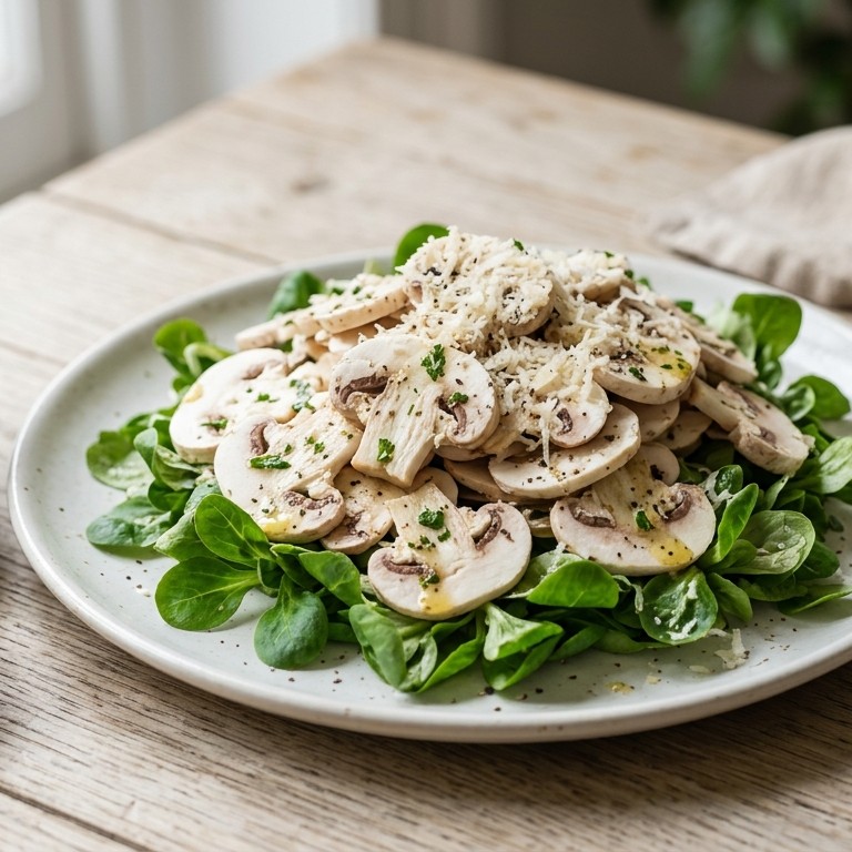 Champignons met belegen kaas