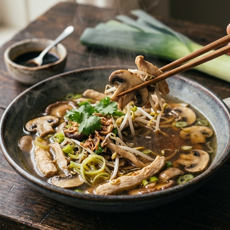 Champignons met ketjap