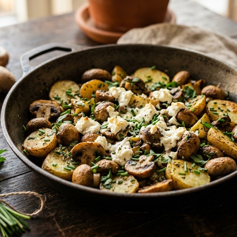 Champignons met kruiden