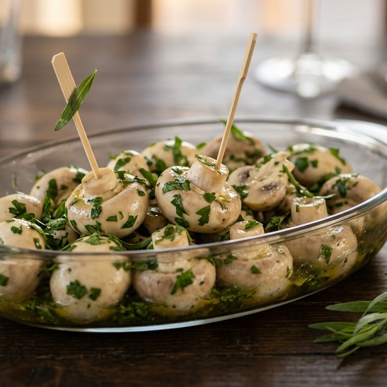 Champignons met peterselie