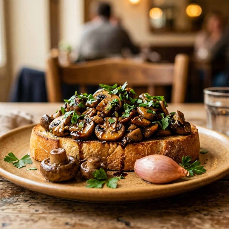 Champignons op toast