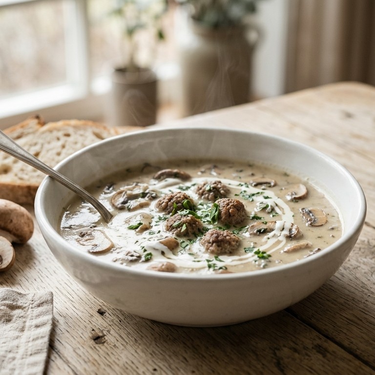 Champignons-roomsoep