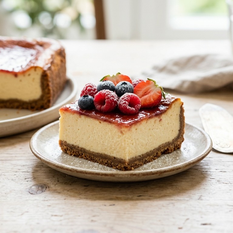 Cheesecake met rood fruit