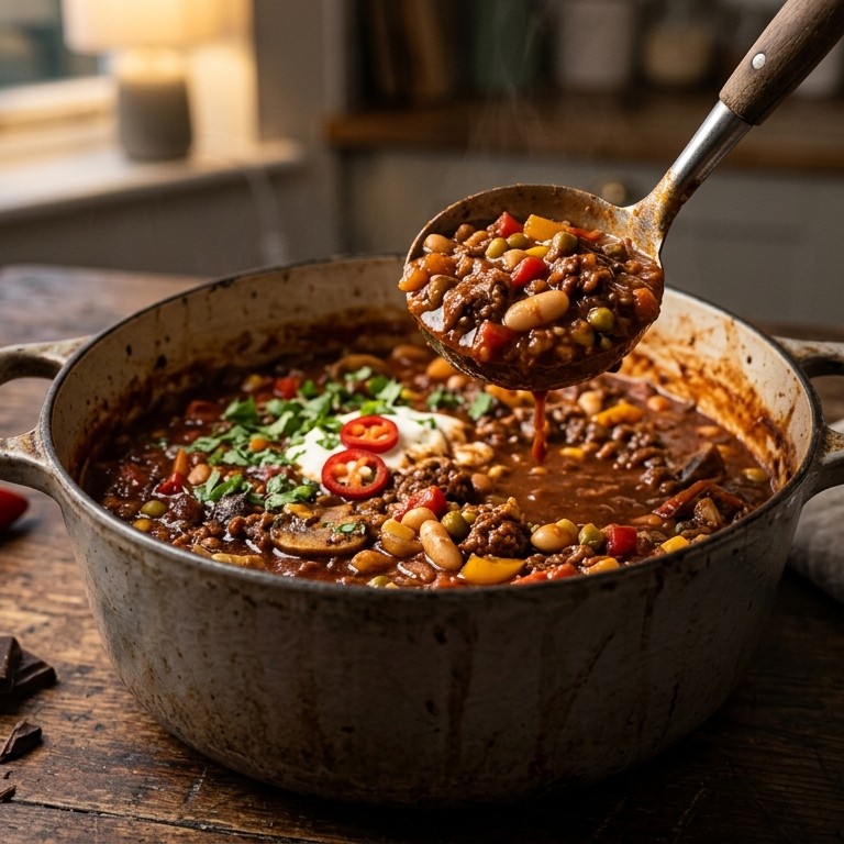 Chili con carne met chocola