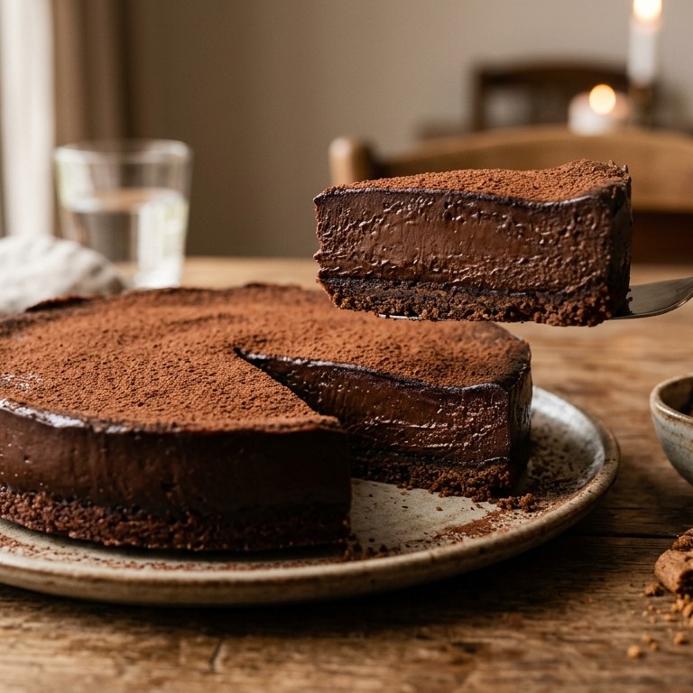 Chocolade Cheesecake (zonder te bakken)