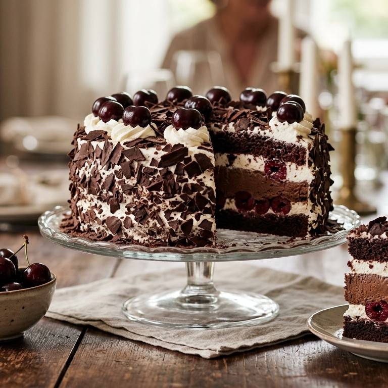 Chocolade kersencake