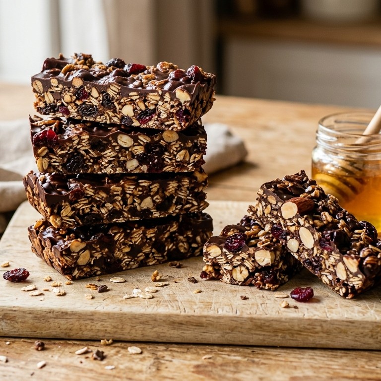 Chocolade muesli reep