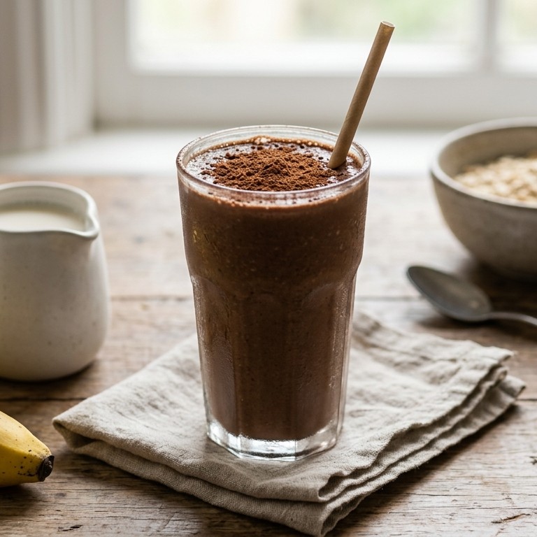 Chocolade shake met spinazie - stiekem gezond!