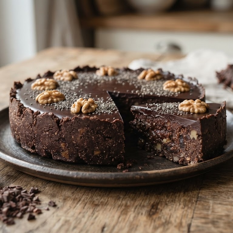 Chocolade taart met Chia zaad