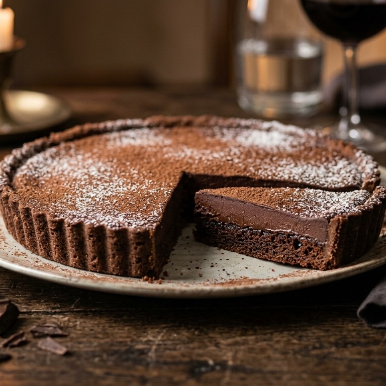 Chocolade-truffeltaart