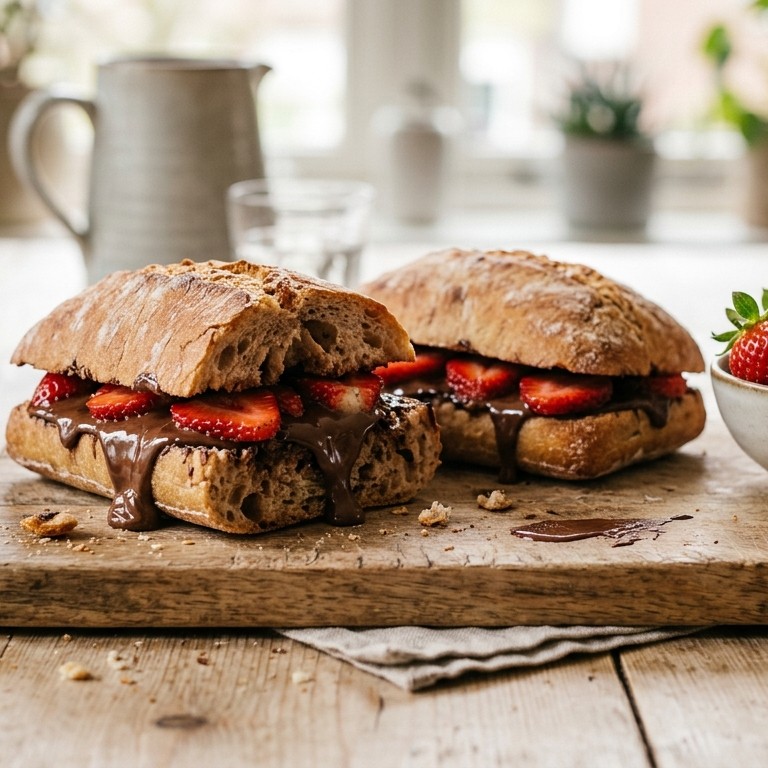 Chocoladebroodjes met fruit