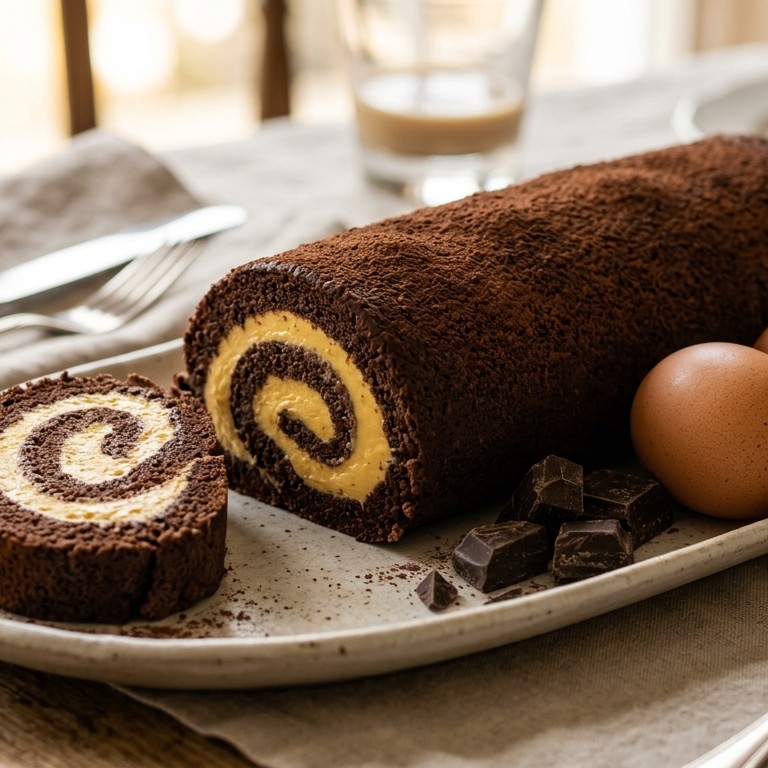 Chocoladecake met advocaatcreme