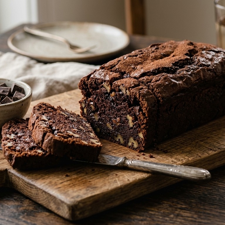 Chocoladecake van pure chocolade