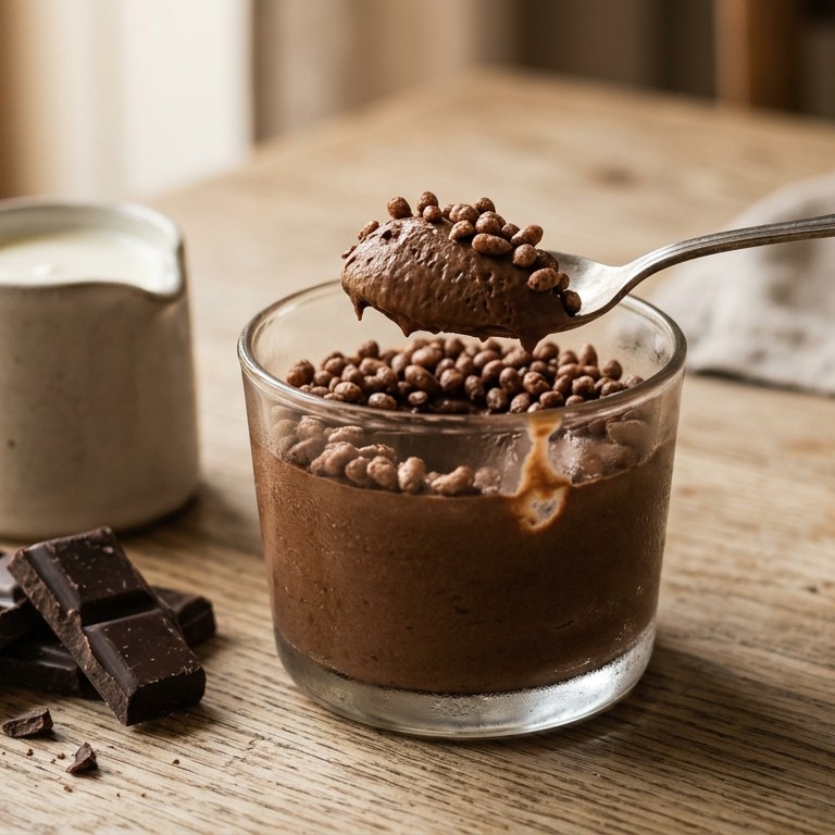 Chocolademousse met chococrispies